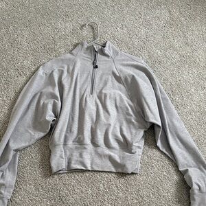 lululemon athletica Gray Half-Zip Top